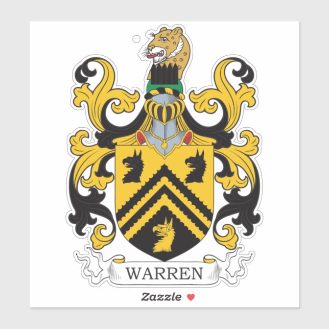 Warren Family Crest Sticker (Sheet)