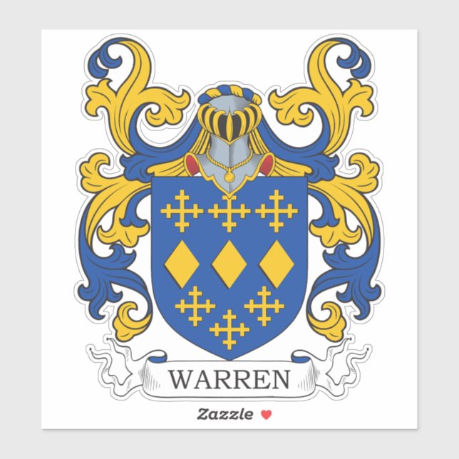 Warren Family Crest Sticker (Sheet)