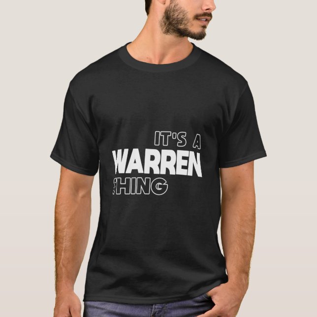 Warren Family Name Family Reunion Warren T-Shirt (Front)