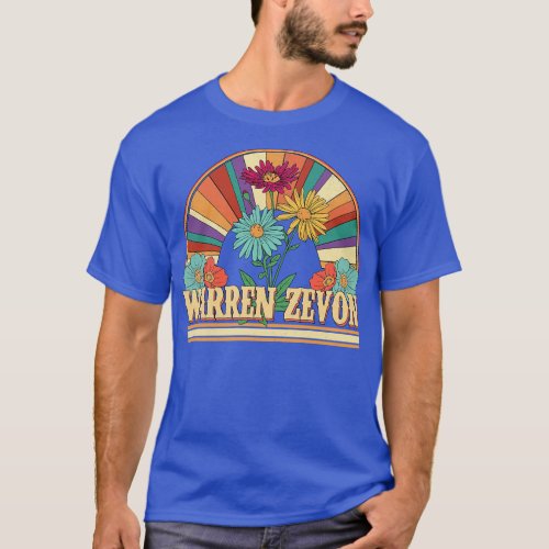 Warren Flowers Name Zevon Personalized Gifts Retro T_Shirt