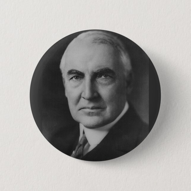 Warren G. Harding 29th President Pinback Button (Front)