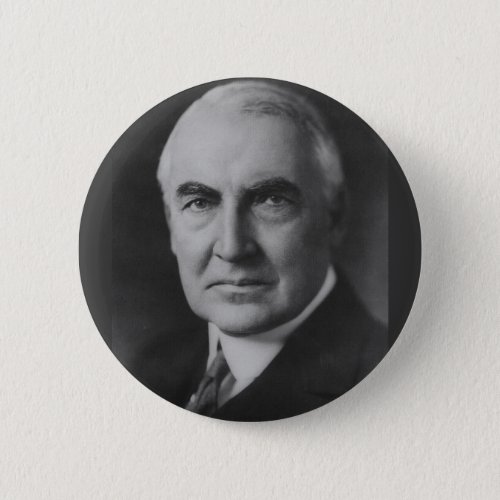 Warren G Harding 29th President Pinback Button