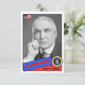 Warren G. Harding Baseball Card (Standing Front)