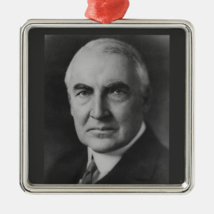 Warren G. Harding Metal Ornament