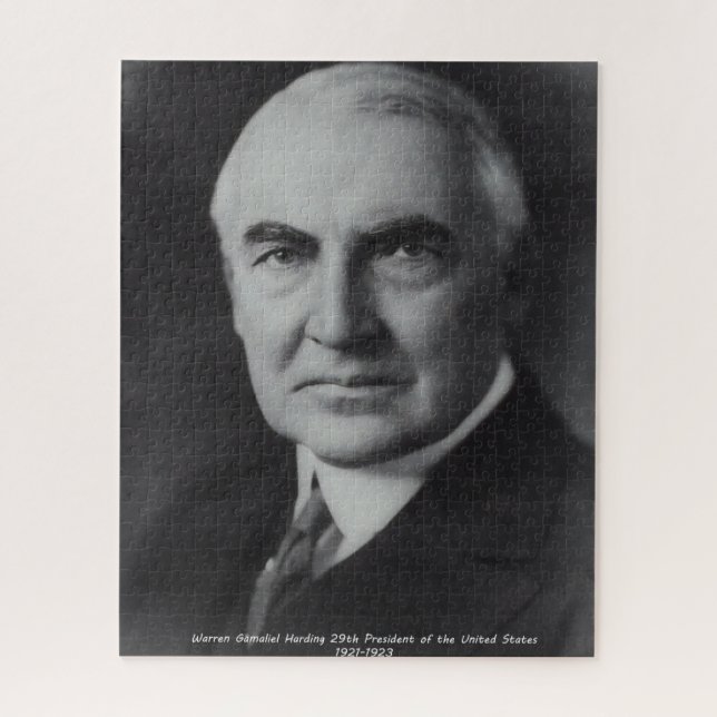 Warren Gamalie Harding 29th American President Jigsaw Puzzle (Vertical)