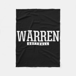 Warren High School Softll  Fleece Blanket