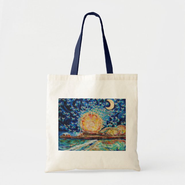 Warren Long's "Angels A-Pier" Tote Bag (Front)