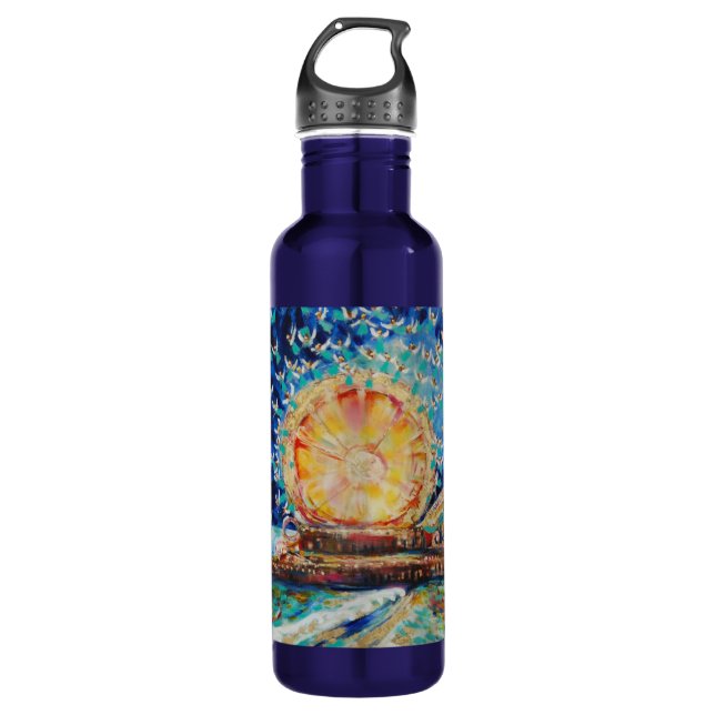 Warren Long's "Angels A-Pier" Water Bottle (Front)