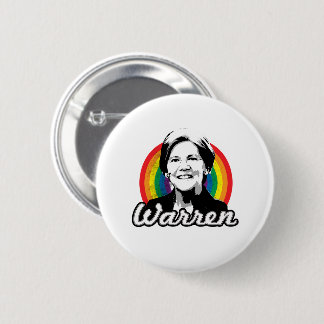 Warren Rainbow Pride Button