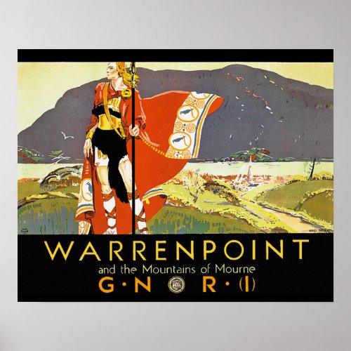 Warrenpint and the Mountians of Mourne Poster