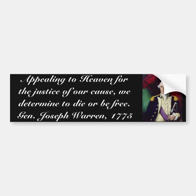warrenportrait2, Appealing to Heaven for the ju... Bumper Sticker (Front)