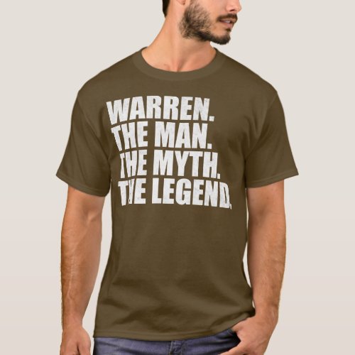 WarrenWarren Name Warren given name T_Shirt