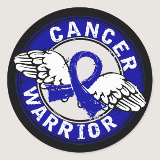 Warrior 14C Colon Cancer Classic Round Sticker