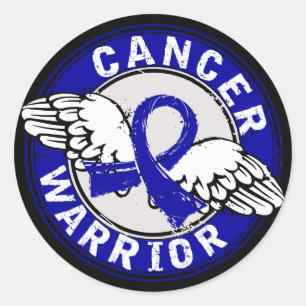 Warrior 14C Colon Cancer Classic Round Sticker