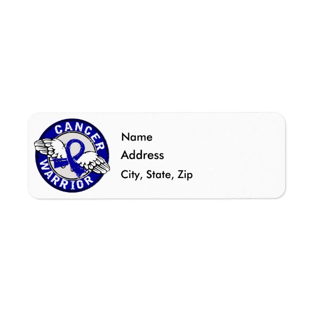 Warrior 14C Colon Cancer Label (Front)