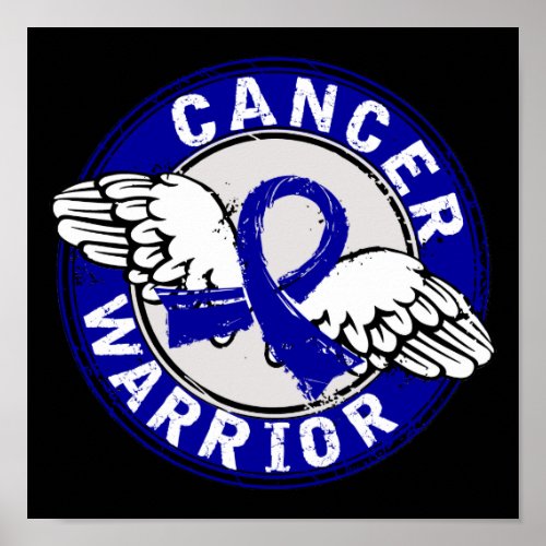 Warrior 14C Colon Cancer Poster