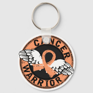 Warrior 14C Uterine Cancer Keychain