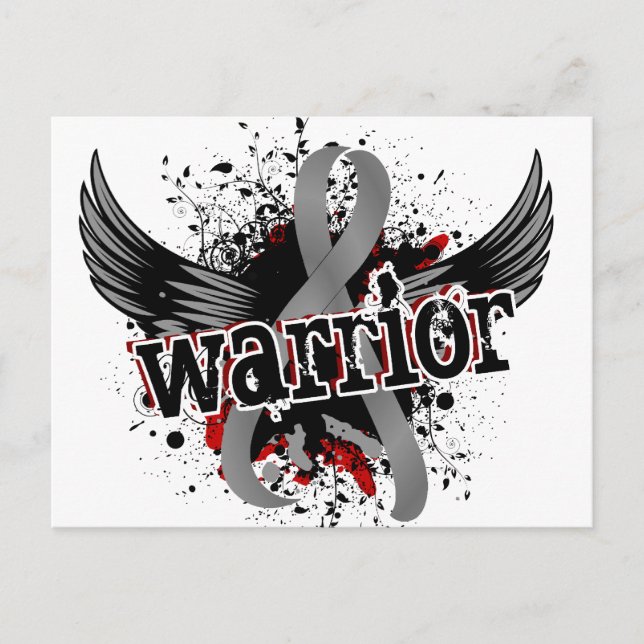 Warrior 16 Brain Tumor Postcard (Front)