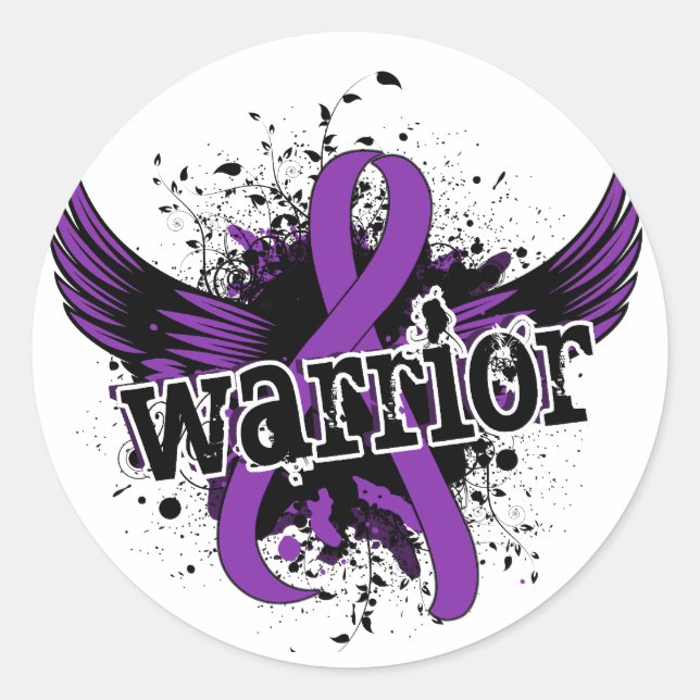 Warrior 16 Chiari Malformation Classic Round Sticker (Front)