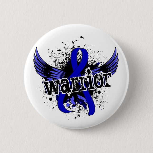 Warrior 16 Colon Cancer Button (Front)