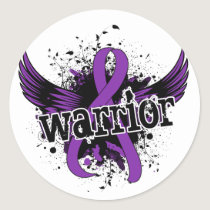 Warrior 16 Crohn's Disease Classic Round Sticker