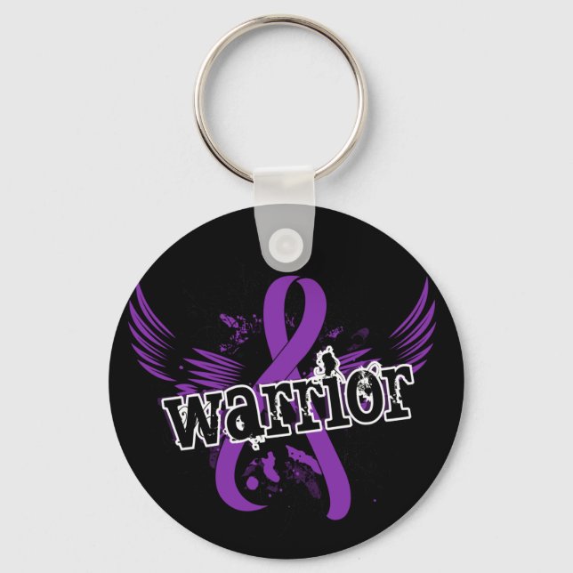 Warrior 16 Crohn's Disease Keychain (Front)