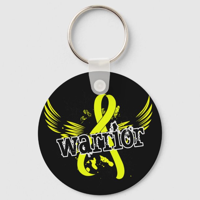 Warrior 16 Endometriosis Keychain (Front)