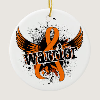 Warrior 16 Leukemia Ceramic Ornament