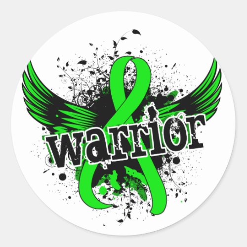 Warrior 16 Non_Hodgkins Lymphoma Classic Round Sticker