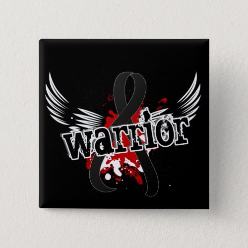 Warrior 16 Skin Cancer Pinback Button