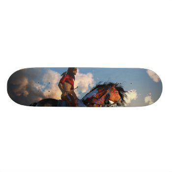 Warrior And War Horse Skateboard by ArtOfDanielEskridge at Zazzle
