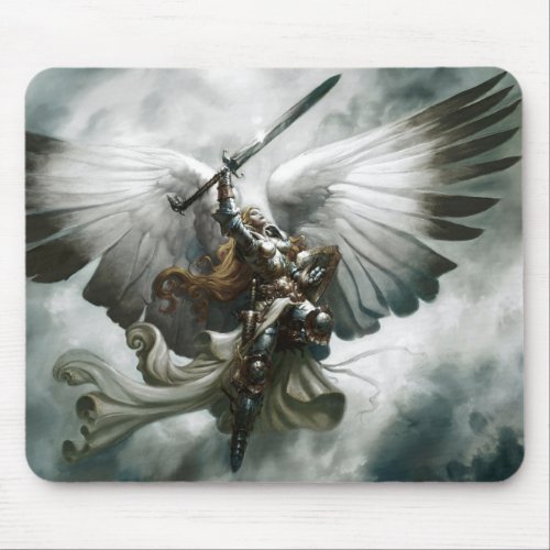 Warrior Angel Fantasy Art Mouse Pad