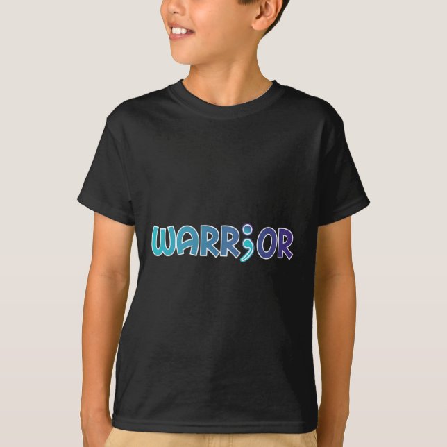 Warrior Anti Suicide Anxiety Awareness  T-Shirt (Front)