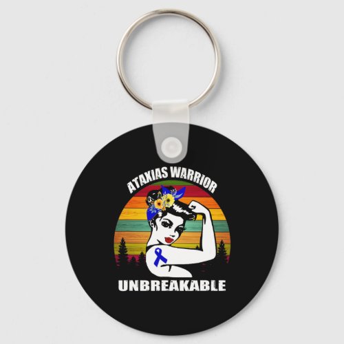 Warrior Awareness Automatic Support Gift  Keychain