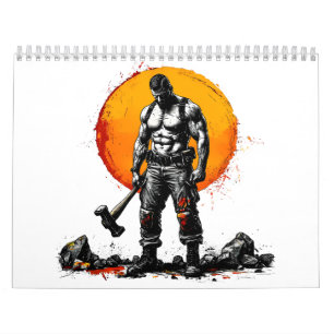 warrior barbarian medieval fantasy hummer Calendar