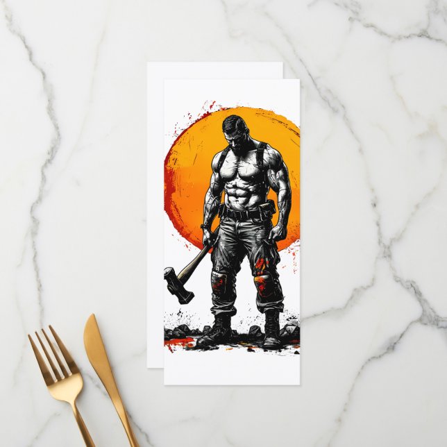 warrior barbarian medieval fantasy hummerFlat Menu (Front/Back In Situ)