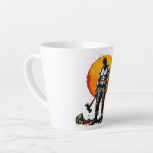 warrior barbarian medieval fantasy hummerLatte Mug