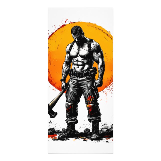 warrior barbarian medieval fantasy hummerRack Card (Front)