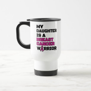 Warrior/Block/Daughter...Breast Cancer Travel Mug
