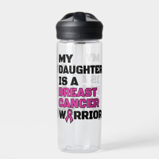 Warrior/Block/Daughter...Breast Cancer Water Bottle
