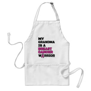 Warrior/Block/Grandma...Breast Cancer Adult Apron