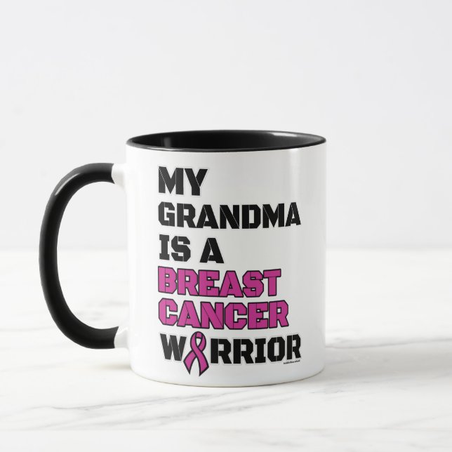 Warrior/Block/Grandma...Breast Cancer Mug (Left)
