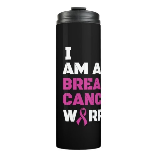 WarriorBlockI amBreast Cancer Thermal Tumbler