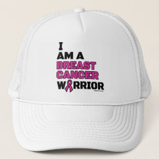 Warrior/Block/I am...Breast Cancer Trucker Hat