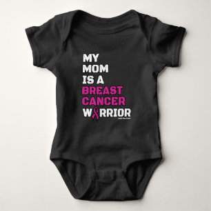 Warrior/Block/Mom...Breast Cancer Baby Bodysuit