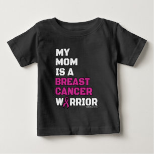 Warrior/Block/Mom...Breast Cancer Baby T-Shirt