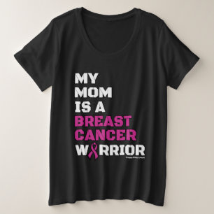 Warrior/Block/Mom...Breast Cancer Plus Size T-Shirt