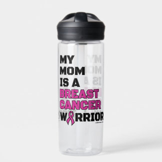 Warrior/Block/Mom...Breast Cancer Water Bottle