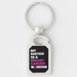 Warrior/Block/Sister...Breast Cancer Keychain