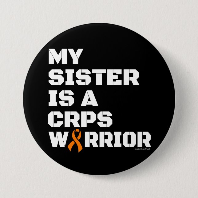 Warrior/Block/Sister...CRPS Button (Front)